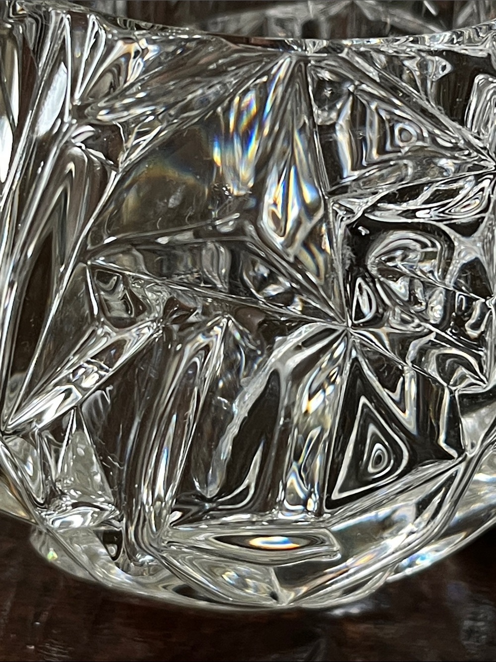 Tiffany & Co. Rock Cut Crystal Candle Votive Holder - Picture 7 of 7